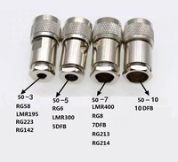 Connecteur mâle droit PL259 UHF de haute qualité à sertir et à souder pour câble coaxial RG6 LMR300 5D-FB pour radio sans fil