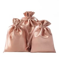 Sacs de rangement pour bijoux en satin pour femmes, taille personnalisée, colorés, à cordon, tendance, réutilisables, écologiques, de haute qualité, portables