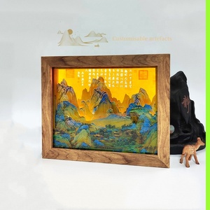 โคมไฟไม้แกะสลักลายกระดาษ 3 มิติ พร้อมแสงและเงา โคมไฟแกะสลักกระดาษแบบกำหนดเอง โคมไฟกลางคืนเลเซอร์ - Product Image 4