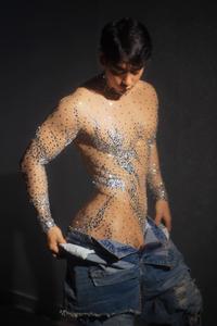 SD002 Luxury Fashion Shinny Crystal Mesh Jumpsuit Sexy One Piece Body <strong>Suit</strong> Custom Men Jumpsuit for <strong>Women</strong> Celebrity Party Wear - Product Image 2