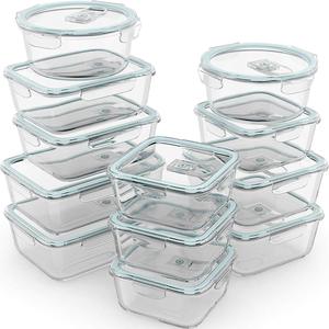 Multifunctional Borosilicate Food Storage Container Grade Glass <strong>Compart</strong> <strong>Lunch</strong> <strong>Box</strong> With Lid Take Away - Product Image 1