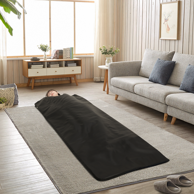 Far Infrared Zipper Sauna Blanket 7-Layer Safety Protection Home Sauna Blanket for Full Body Detox