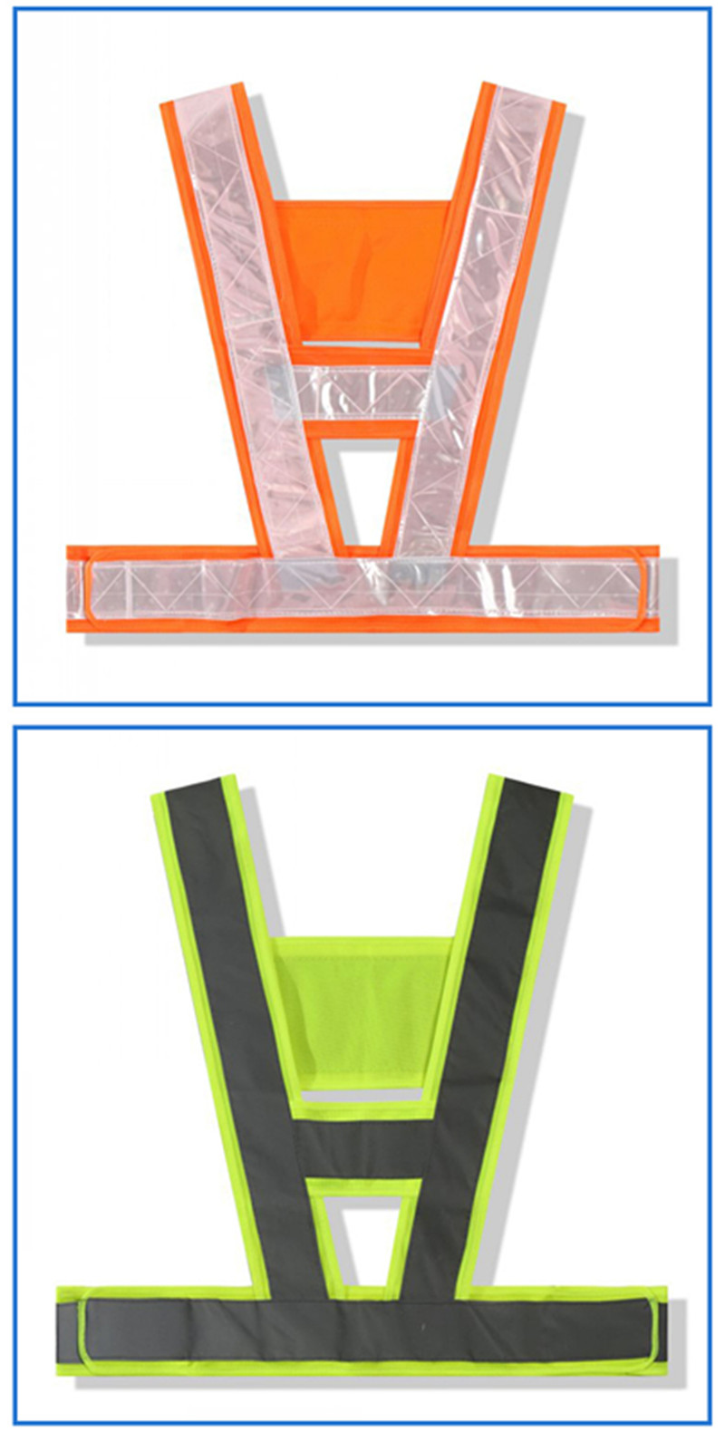 Mesh Engineer Jackets Construction Led Orange Black Reflective Safety Vest