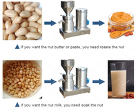 Prix usine automatique arachide sésame fabricant tahini noix beurre d'arachide chili pâte faisant la machine moulin colloïdal