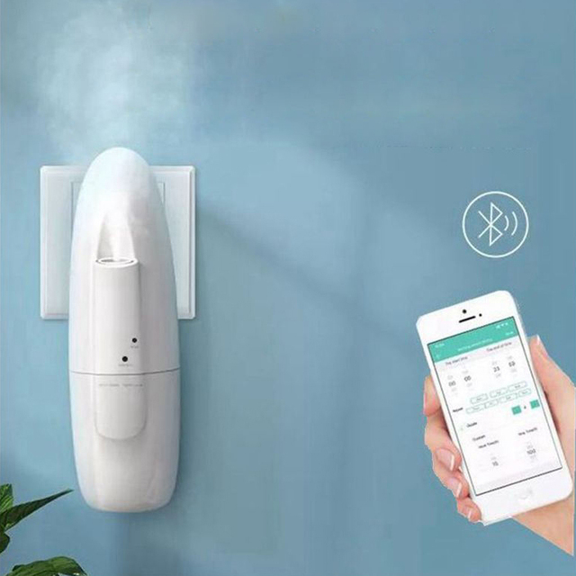 Hot Sale Household Portable Wireless Nebulizing Aroma Diffuser Remote Control Wall Plug in Essential Oil Scent Diffuser Machine