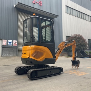 Mini Excavadora de 1.5 Toneladas, Excavadora Hidráulica Pequeña con Oruga, Mini Excavadora Agrícola con Barrena, Pinza y Sistema de Cambio Rápido - Product Image 3