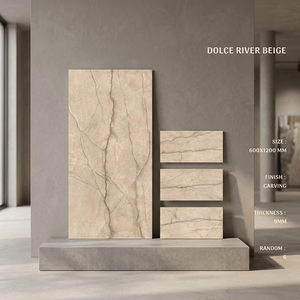Dorato Dark Marble Look Porcelain Tiles 600x1200mm Premium Glazed Finish for Hotels Offices and Homes - Product Image 3