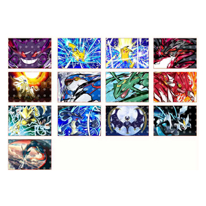 Porte-clés de dessin animé PY Pokemoned Pikachu et ses amis, cartes Pokemoned personnalisées en cristal, fournisseur de personnages, jeu de société - Product Image 2