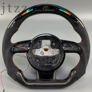 For <strong>Audi</strong> a SQ RS <strong>Q</strong> Series Sports Custom Leather Carbon Fiber Car Steering Wheel Interior Automotive Interior - Product Image 1