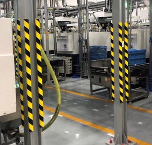 <span class=keywords><strong>Bande</strong></span> de <span class=keywords><strong>protection</strong></span> anti-collision en PU aspect lisse 1m <span class=keywords><strong>Garage</strong></span> Atelier Entrepôt <span class=keywords><strong>Mur</strong></span> Coin Pilier Jaune Noir Réfléchissant - Product Image 2