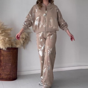 Hiver Nouveau Demi-jupe Haute, Qualité Lumière Luxe Femmes Deux Pièces Ensemble Mille Oiseaux Motif Tweed Avec Couleur Contrastée/ - Product Image 3