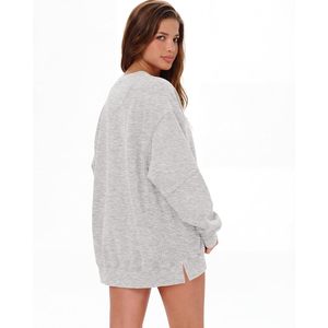 Sudadera de Forro Polar Oversize para Mujer FOXA, Cuello Redondo, Suave y Cómoda, Ajuste Holgado, Ropa Casual para Otoño - Product Image 2