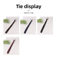 Cravate en sergé décontracté en polyester de 7 cm pour uniforme scolaire et administration des affaires, Zhejiang Shengzhou