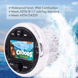 <span class=keywords><strong>Radio</strong></span> marine étanche MP3/MP4/MP5 avec écran TFT de 3 pouces pour salle de bain, voiture, UTV, VTT, yachts, bateaux, motos H-301 - Product Image 2