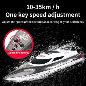 Barco RC de alta velocidad de 2,4 GHz, 35 km/h, <span class=keywords><strong>precio</strong></span> de <span class=keywords><strong>yate</strong></span> de lujo de fábrica OEM, barcos de plástico a la venta, los yates acuáticos más baratos en China - Product Image 3