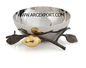 Gingko más hermoso diseñador elegante cuenco nuevo diseño lattest arte y artesanía decoración al por mayor de lujo mejor calidad cuencos para servir - Product Image 4