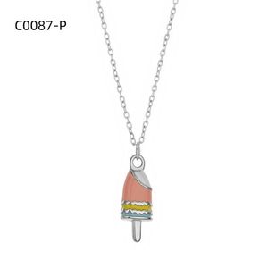 เอมี่ เอมี่สร้อยคอแฟชั่น C0087 ผู้หญิง โลหะผสมชุบเงิน จี้ไอศกรีม ของขวัญเครื่องประดับธีมน่ารัก - Product Image 3