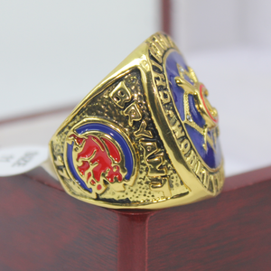 Vente en gros - Bague <span class=keywords><strong>de</strong></span> sport hip-hop personnalisée en alliage plaqué argent 925 avec strass en <span class=keywords><strong>cristal</strong></span>, modèle Chicago Little Bear Champion 2016, unisexe, cadeau - Product Image 2