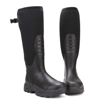 Bottes de pêche en néoprène pour femmes, chaussures d'extérieur, hautes, imperméables, à bout en acier, chauffante, en caoutchouc, pour la chasse