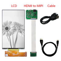 Modul layar LCD Mono 5.5 inci 4K 2160x3840 HD-MI ke antarmuka MIPI papan pengontrol LCD Printer 3D monokrom layar LCD