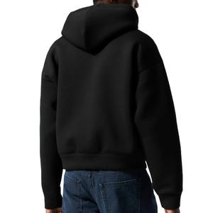 Sweat-shirts pour hommes en coton de haute qualité, personnalisés, avec fermeture éclair bidirectionnelle sur le devant, épaules tombantes, coupe ample, 500 g/m², tissu French Terry, coupe épurée - Product Image 6