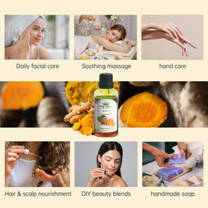 Olio di curcuma per formulazioni cosmetiche e per la cura della pelle, noto per le sue proprietà illuminanti e l'uso in prodotti di bellezza naturali - Product Image 2