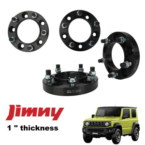 Espaciador de Rueda de Aluminio 4WD para Suzuki <span class=keywords><strong>Jimny</strong></span> Vitara 5X139.7/M12X1.25, Anodizado Duro en Negro, Grosor de 25 mm/35 mm - Product Image 2