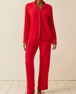 Pyjama pour femmes fabriqué par le fabricant, ensemble à manches longues, pyjama féminin, tenue de maison printemps, ensemble de vêtements de nuit en maille douce pour femmes, pyjama en modal - Product Image 2