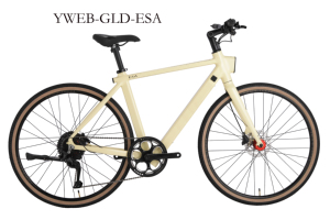 Vélo électrique GLD-ESA 36V10Ah avec batterie au lithium, <span class=keywords><strong>moteur</strong></span> 200W36Nm, cadre en alliage d'aluminium 6061, 9 vitesses, pneus 700*40C, frein à disque, vélo électrique de ville - Product Image 4