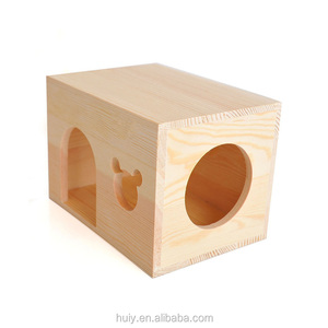 Fábrica personalizada <span class=keywords><strong>Chinchilla</strong></span> y conejillos de indias cabaña escondite casa de madera con ventana - Product Image 2