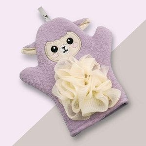 Gants <span class=keywords><strong>de</strong></span> bain en <span class=keywords><strong>maille</strong></span> pour bébé, fourchettes colorées et mignonnes, dessin animé, pour enfants - Product Image 2