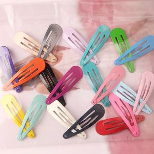 <span class=keywords><strong>MIO</strong></span> 5cm Surtido de niñas Color sólido Moda Snap Hair Clip Metal Mini Snap Hair Barrette Accesorios Niños Bb Hair Clip personalizado - Product Image 6