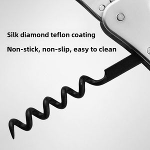 Abridor de Botellas Multifuncional Creativo de Acero Inoxidable para Vino y Cerveza, con Empaque en Caja de Vino Tinto y Logotipo para Uso en Bares - Product Image 2