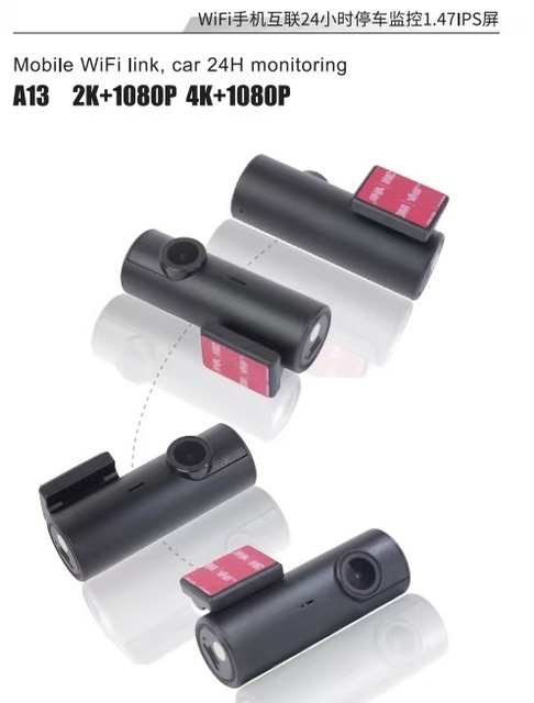 Real 2K 1.47 Inch IPS Screen Car Dash Cam with Dual Lens 150 Wide Angle WIFI 1 Year Warranty 1080p H.264 Recording