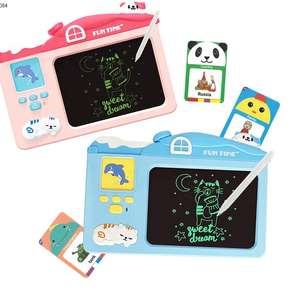Papan belajar elektronik Doodle pintar Lcd, Tablet berbicara pembaca kartu Flash dan papan gambar anak - Product Image 1