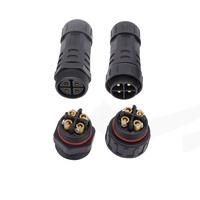 Nouveau câble d'alimentation pour énergie nouvelle PA66, fixation par vis M29, prise mâle/femelle étanche 35A, connecteur 2 broches 4.0 5.0mm²
