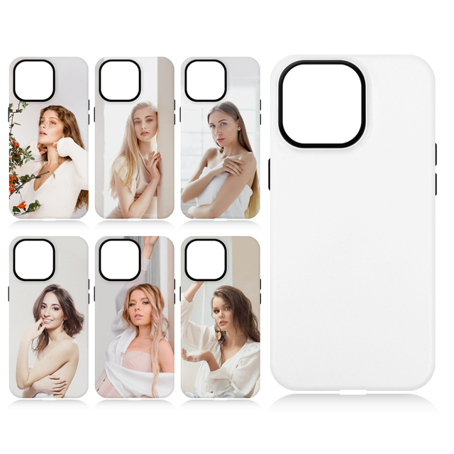 New Arrival for iPhone Series High Quality 3D Heavy Duty Magnetic Phone Cover Personalized Sublimation Blank 3D 2in1 Phone Case