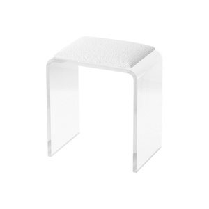 Taburete de <span class=keywords><strong>Maquillaje</strong></span> y Vestidor de Acrílico Transparente de Alta Gama, Estilo Moderno y Lujoso para Dormitorio de Niñas y Vestidor, Modelo N-01 - Product Image 5