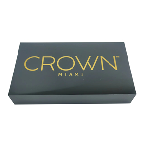 2025 bóng màu đen Acryl Logo khối thủy tinh bán lẻ bảng hiệu quầy bán lẻ sản phẩm cá nhân hiển thị thương hiệu tùy chỉnh dấu hiệu Acrylic - Product Image 4