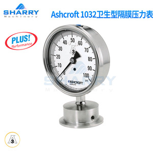 Manómetro Sanitario de Diafragma de Acero Inoxidable Ashcroft 1032, 6 Bar Psi, Conexión Radial/Axial - Product Image 5