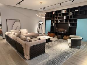 Sofá Seccional en Forma de L de Lujo para Sala de Estar, Sofá Italiano Gris, Sofás Grandes, Juego de Muebles de Sofá Moderno - Product Image 2