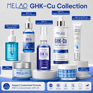 Suero Facial Vegano Antienvejecimiento con GHK-Cu, Bakuchiol y Péptidos de Cobre, con Ácido Ferúlico, Antioxidante de Verano, Marca Privada - Product Image 5