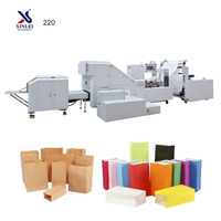 Machine de production de sacs en papier à fond carré FD220B avec fenêtre, machine à fabriquer des sacs SOS pour biscuits, pain, aliments, fruits, boulangerie