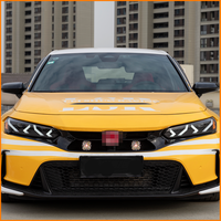 Pour Honda Civic 11e génération 2022-2026, style Lambo, Y-DRL, démarrage dynamique, clignotants séquentiels, projecteur LED, ensemble de phares