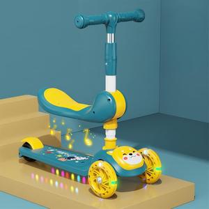 Trottinette électrique à trois roues pour enfants de 1 à 12 ans, garçons et filles, avec capteur antidérapant, en plastique - Product Image 2
