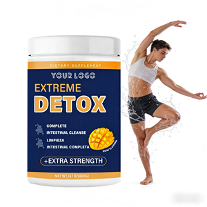 Suplementos de movimiento intestinal a base de hierbas personalizados Polvo de desintoxicación extrema natural Sabor a mango Bebida nocturna Limpieza intestinal completa - Product Image 1