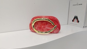 Borsa da Sera Classica Rotonda in Stile Europeo <span class=keywords><strong>e</strong></span> Americano, Clutch in Acrilico con Design Vintage - Product Image 6