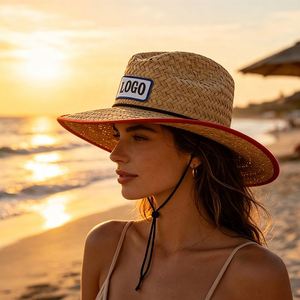 Beach <b>Straw</b> <b>Hat</b> Customized Logo Wholesale Summer <b>Hats</b> Outdoor <b>Men</b> Fishing Outdoor Hiking Panama <b>Straw</b> <b>Hat</b> - Product Image 1
