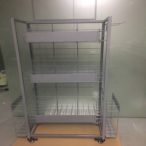 Présentoir <span class=keywords><strong>parapluie</strong></span> double face Panier en fer détachable Supports d'affichage à revêtement électrique avec roulettes <span class=keywords><strong>pour</strong></span> la vente de point de supermarché - Product Image 4