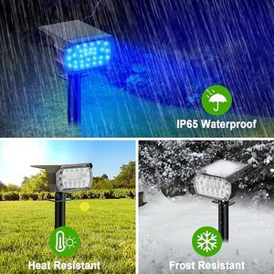 Projecteurs solaires d'extérieur à couleur changeante Projecteurs de paysage étanches à énergie solaire pour les vacances - Product Image 6